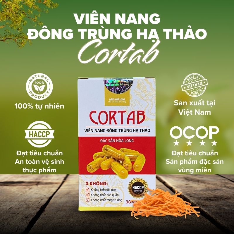 CorTab - Viên nang Đông trùng hạ thảo