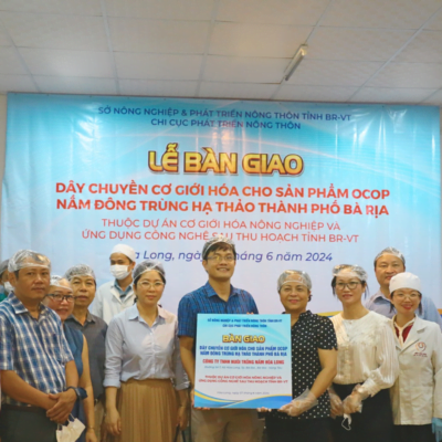 Lễ bàn giao dây chuyền sản xuất cơ giới hoá